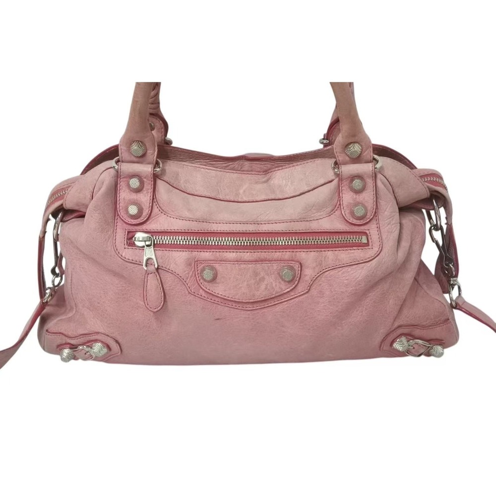 BALENCIAGA The Giant Town Handbag Pink Leather - Picture 2 of 10